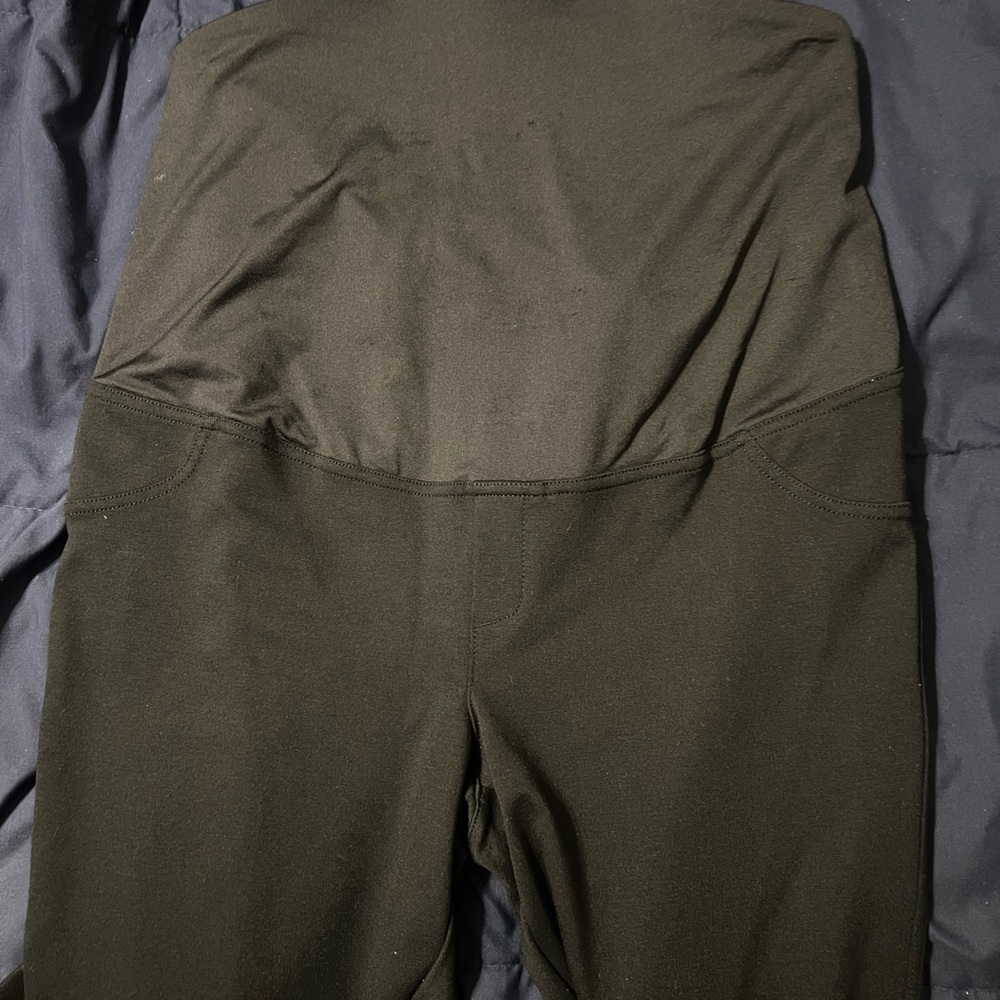Black maternity dress pants